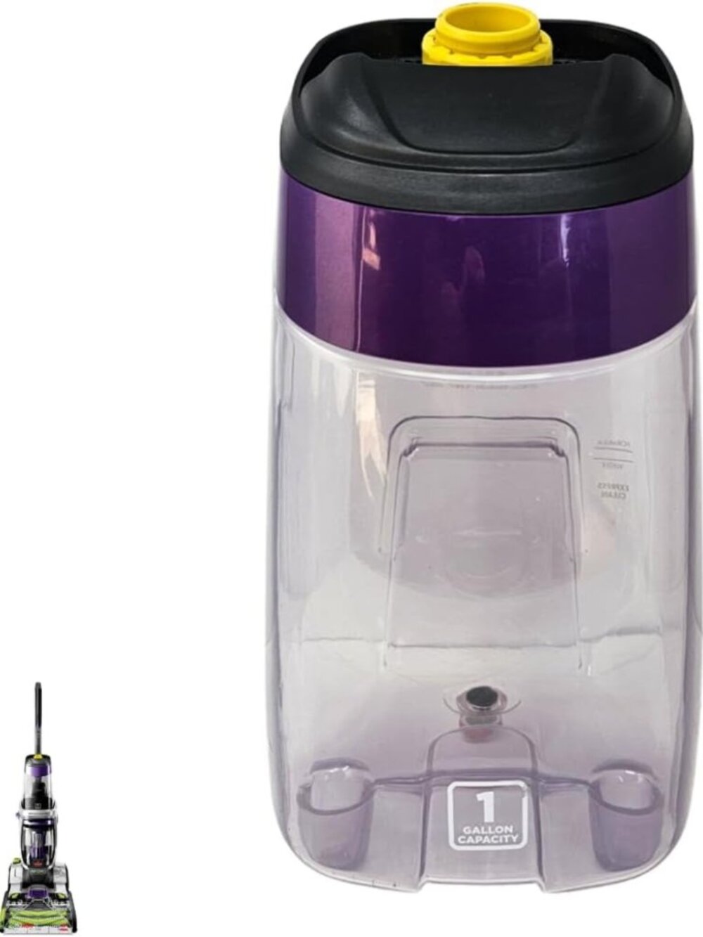 Replacement Clean Solution Tank & Cap for Pet Carpet Cleaners - Fits Multiple